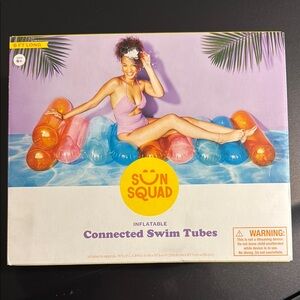 SUN SQUAD Purple Inflatable Swim Tubes